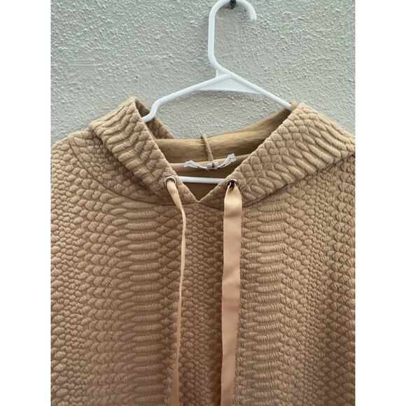 The Good American Womens Sweatshirt Size 5 (2XL) Quilted Snake Rose Gold Hooded - Picture 4 of 14